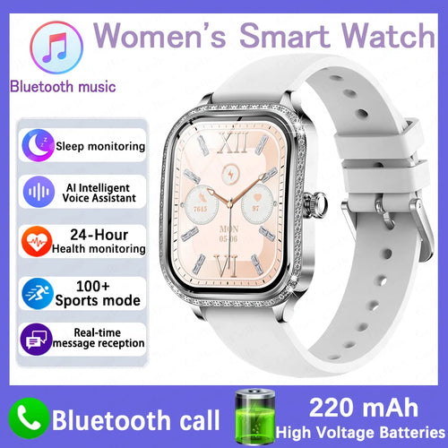 For Xiaomi Huawei New Women Smart Watch Heart Rate Blood Pressure
