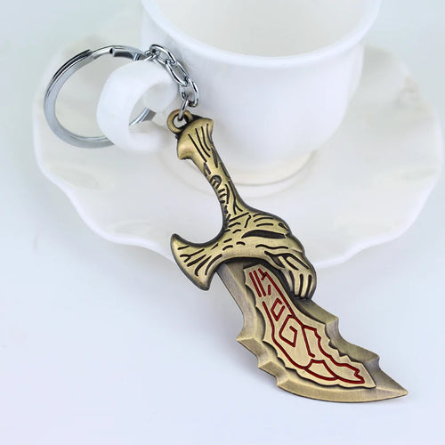 Game God of War Ragnarok Keychain Kratos The World Serpent Jormungandr