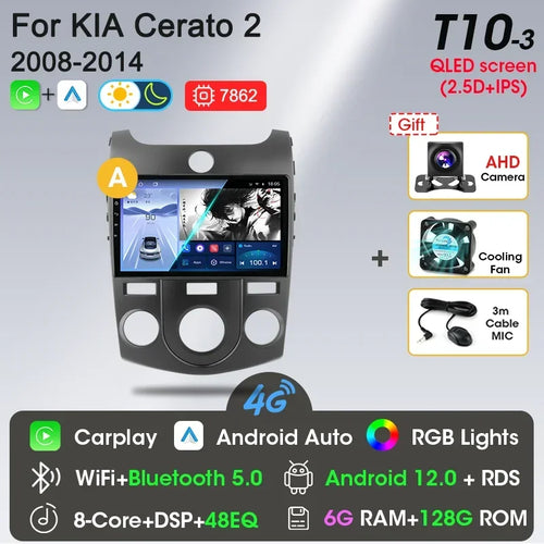 Srnubi Car Radio Android 12 Auto For KIA Forte Cerato 2008-2014