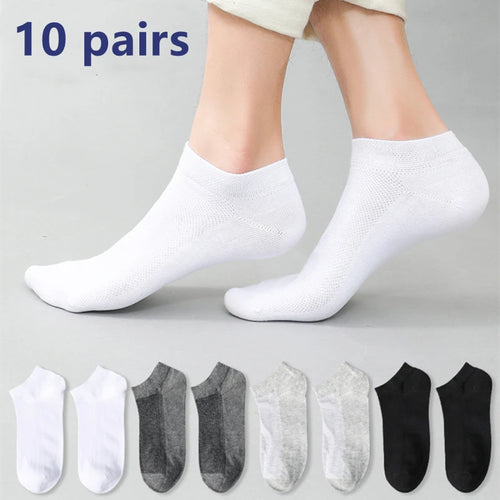 5 Pairs Of Men's Socks, Autumn And Winter Vintage Fun Fashion Athletic
