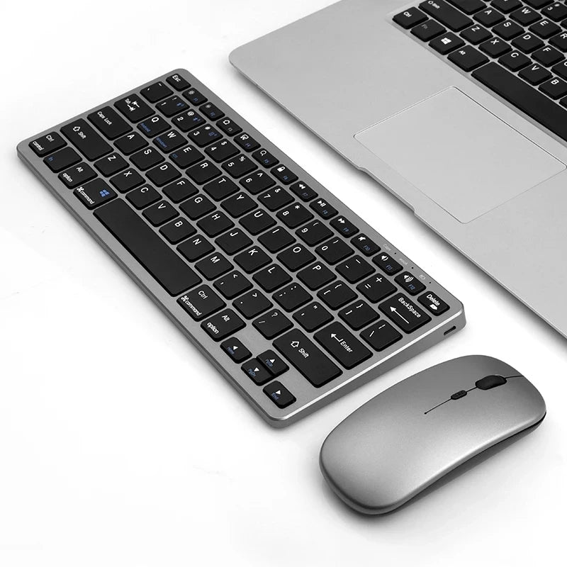 Bluetooth 5.0 & 2.4G Wireless Keyboard and Mouse Combo Mini Multimedia