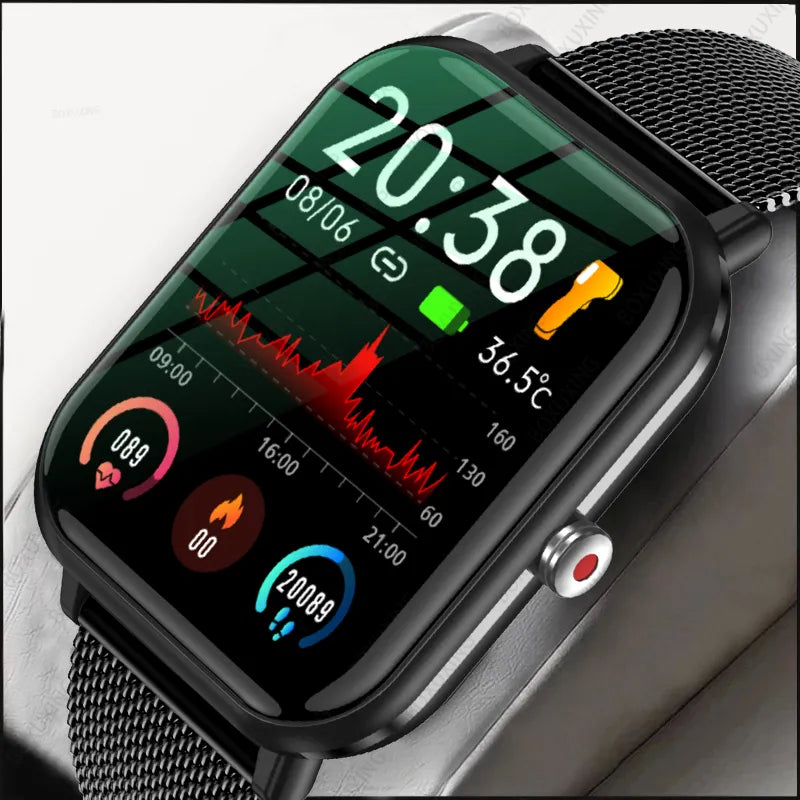 2023 New Smart Watch Men Blood Oxygen Monitoring Sports Fitness Watch