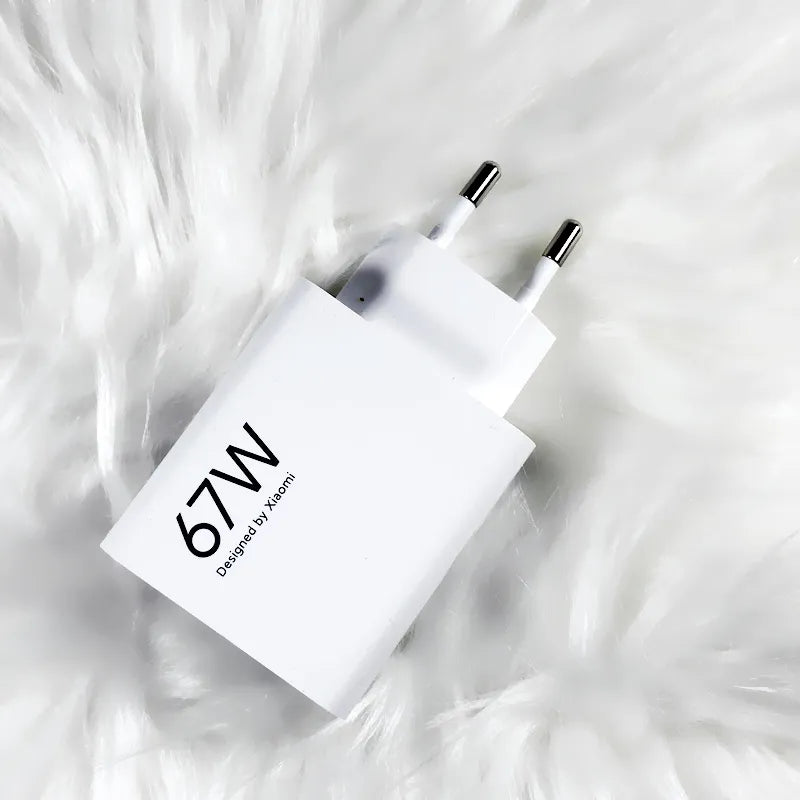 Original Xiaomi 67W Turbo Fast Charger EU Plug 6A Type C Cable For Mi