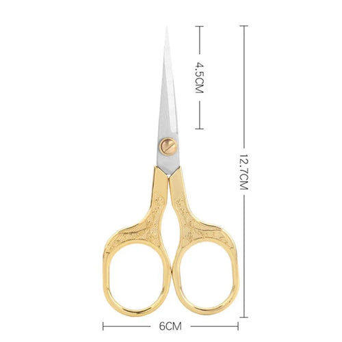 1PC Stainless Steel Vintage Scissors Sewing Fabric Cutter Embroidery