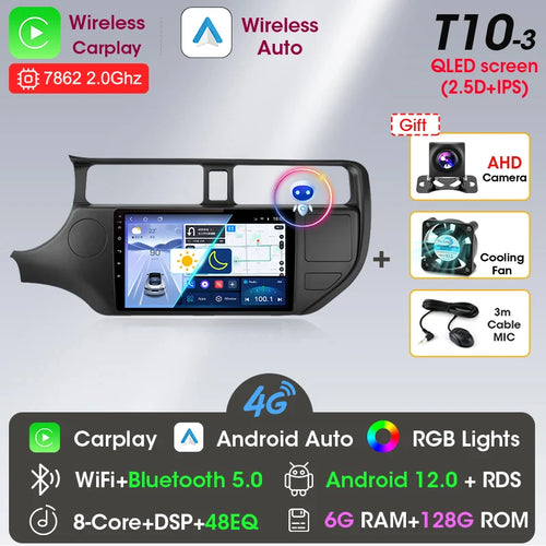 Srnubi Android 12 Car Radio for KIA K3 RIO 2011 2012 2013 2014 2015