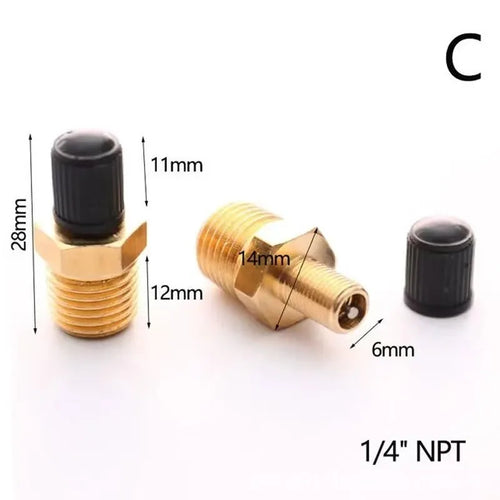 1/4 NPT 1/8 NPT M10*1 Automobile Tire Valve Core Motorcycle Tubeless