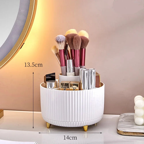 Rotating makeup box storage bin, desktop compartment, lipstick