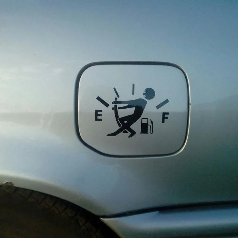 Fuel Tank Cap Sticker, Personalized Car Sticker, Funny Fuel Explosion