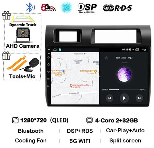 Android 14 Carplay Car Radio For Toyota Pickup Land Cruiser LC 70 79