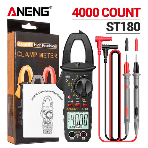 ANENG ST180  Digital Clamp Meter 4000 Counts AC Current  Ammeter