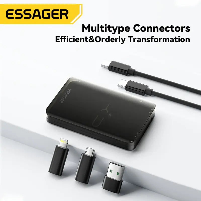 Essager 4 in 1 USB C To USB C Cable PD 60W Fast Charging Data Cord for
