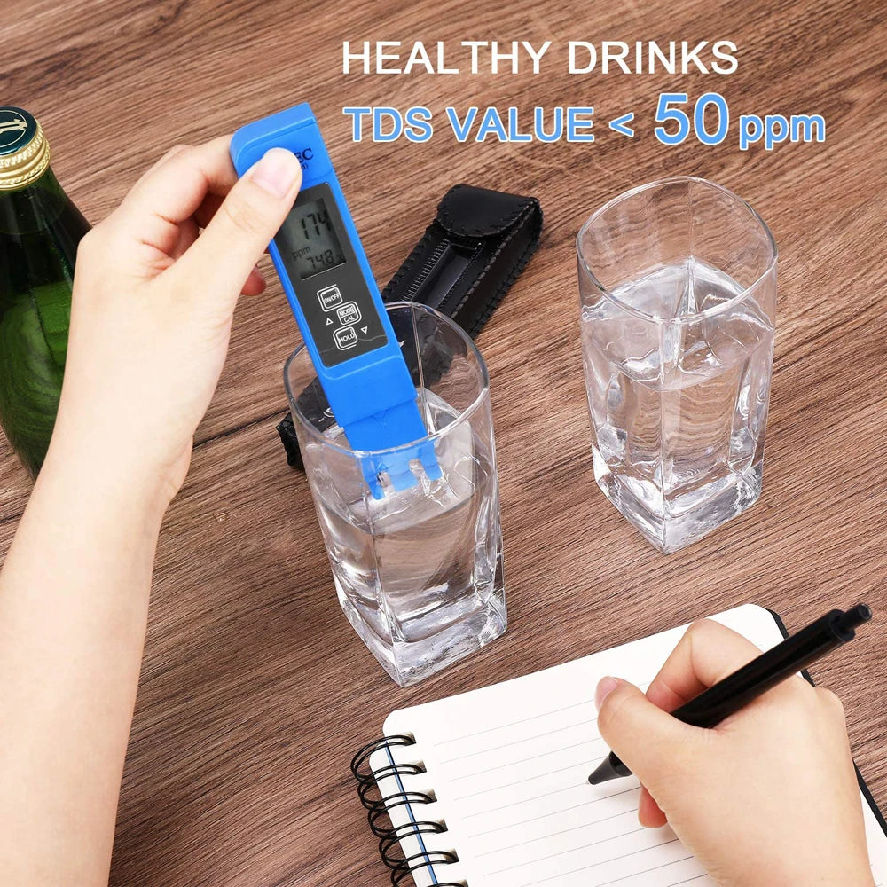 2pcs TDS PH Meter Digital Water Tester 0.01ph High Accuracy PH Meter