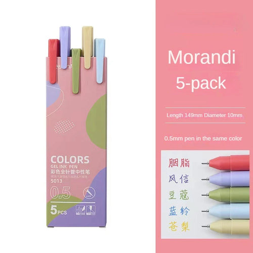 30 Colors Hand Account Gel Pen Morandi Macaron Retro Color Gel Pen Ins