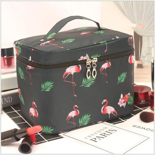 Waterproof Portable Women Makeup Bag High Capacity Toiletries