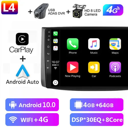 4G+64G Android10.0 For Chevrolet AVEO T250 2006 - 2012 car radio 2 din