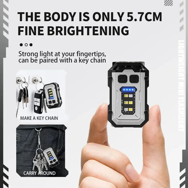 Super Bright Powerful Pocket Torch Light LED Multifunctional Linterna