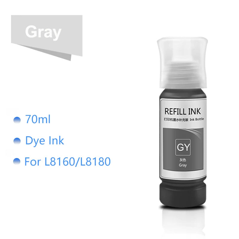 T115 T07J Refill Ink For Epson Tank L8160 L8180 Photo Inkjet Printer
