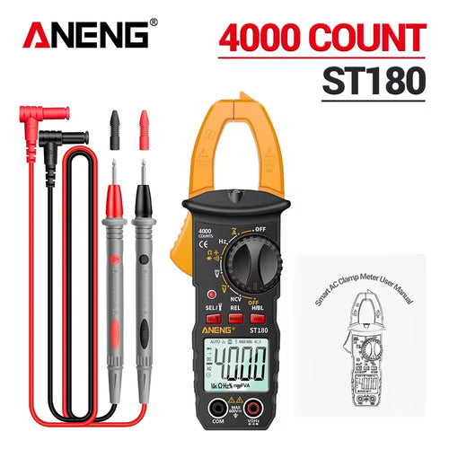 ANENG ST180  Digital Clamp Meter 4000 Counts AC Current  Ammeter