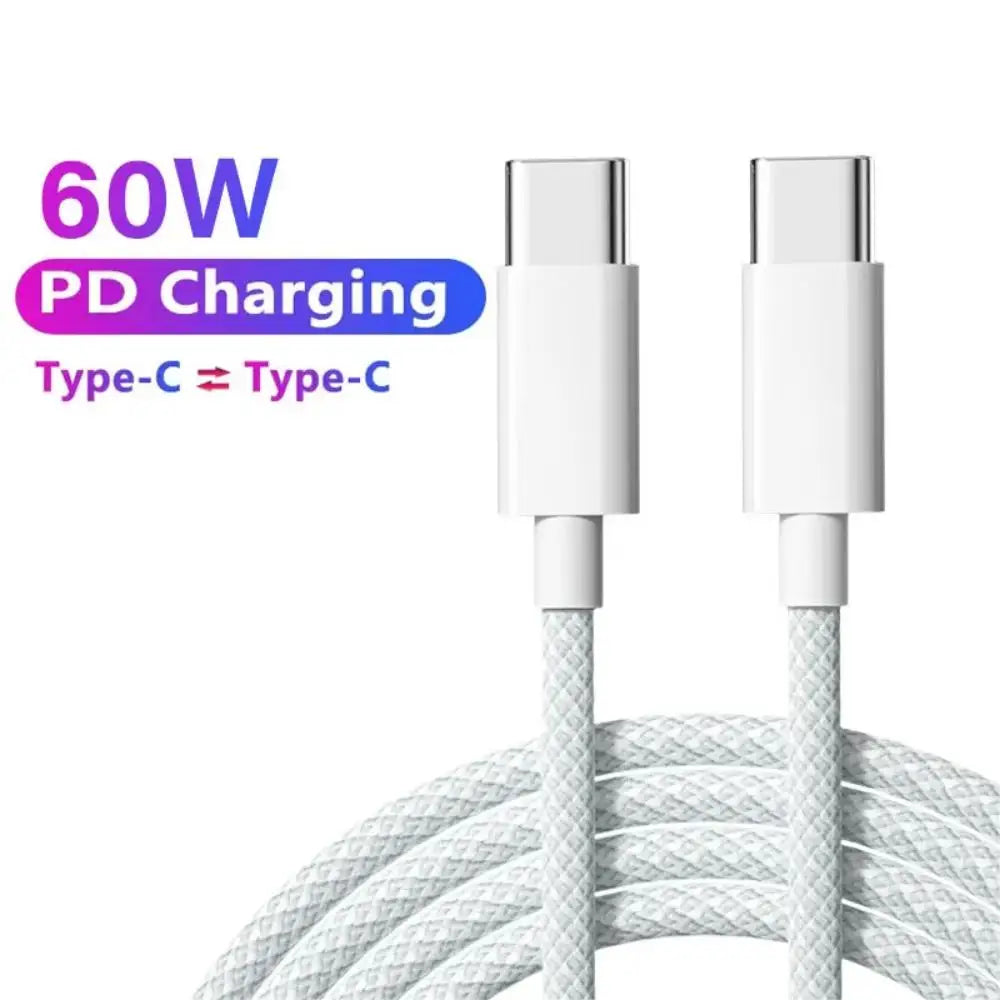 Fro iPhone 15 Pro Max 60W PD Woven Fast Charging Braided Cable 15Pro