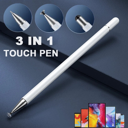 3 in 1 Stylus Pen For iOS Android Touch Pen Drawing Capacitive Pencil