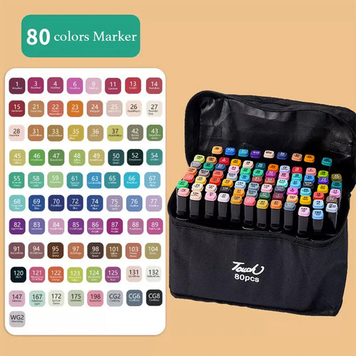 12-262 Colores Double Pen Tip Markers Brush Pens Set Painting