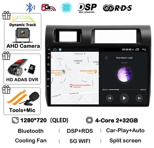Android 14 Carplay Car Radio For Toyota Pickup Land Cruiser LC 70 79