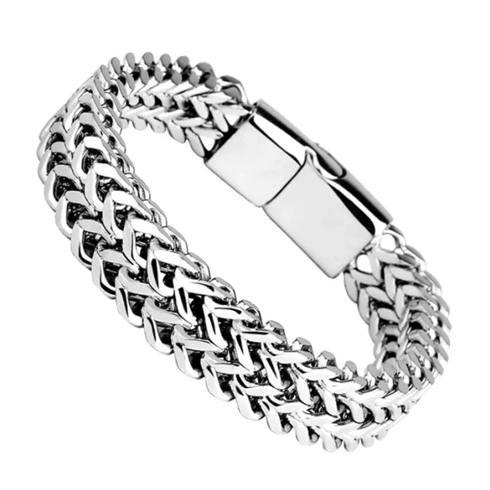 Stainless Steel Braided Double Row Front and Rear Fish Scale Alloy