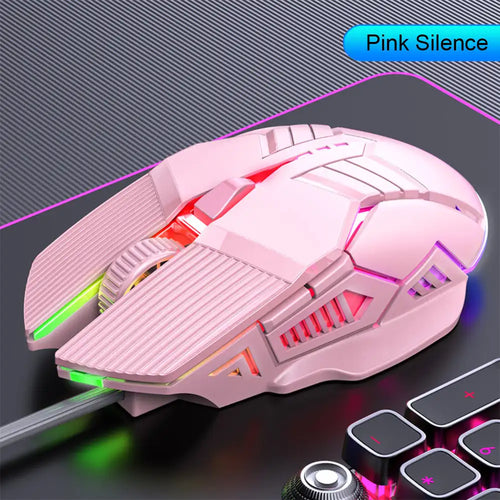 3200DPI Ergonomic Wired Gaming Mouse USB Mouse Gaming RGB Mause Gamer