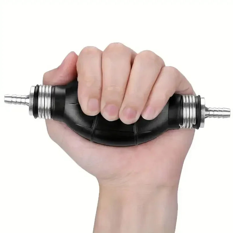 1pcs 8mm Manual Fuel Pump Pipeline Rubber Aluminum Manual Fuel Primer