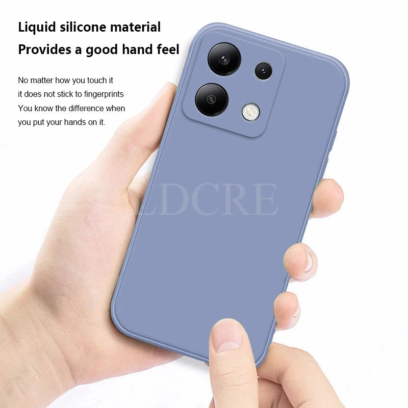For Xiaomi Redmi Note 13 Case Liquid Silicone Cover Redmi Note 13 Pro