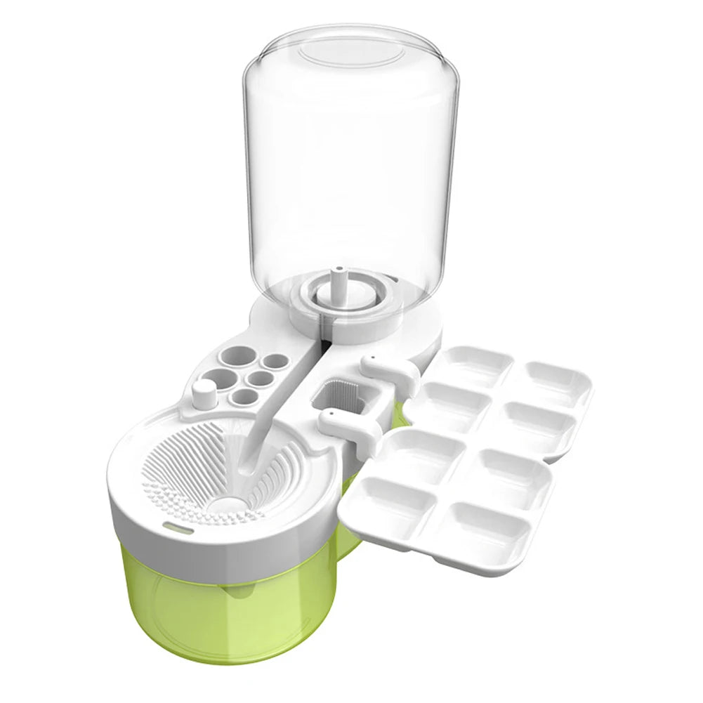 Paint Brush Washer with Drain Button Paint Brush Clean Device