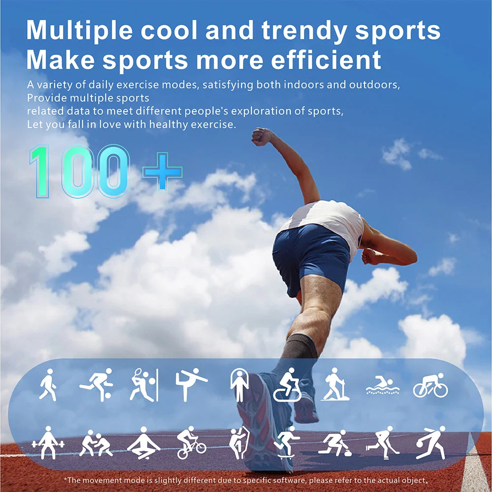 2024 Smart Watch For Women Full Touch Screen Bluetooth Call Waterproof