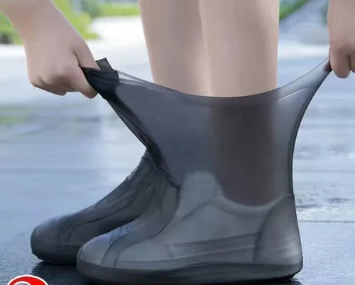 1 Pair Silicone WaterProof Shoe Covers Lip-resistant Rubber Rain Boot