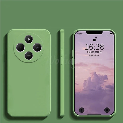 For Xiaomi Redmi 14C Case Liquid Silicone Plain Rubber TPU Protector