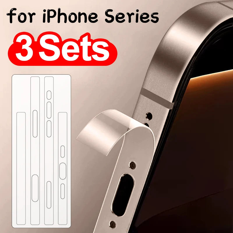 Hydrogel Side Protective Sticker Film For iPhone 16 15 14 Plus 13 Pro