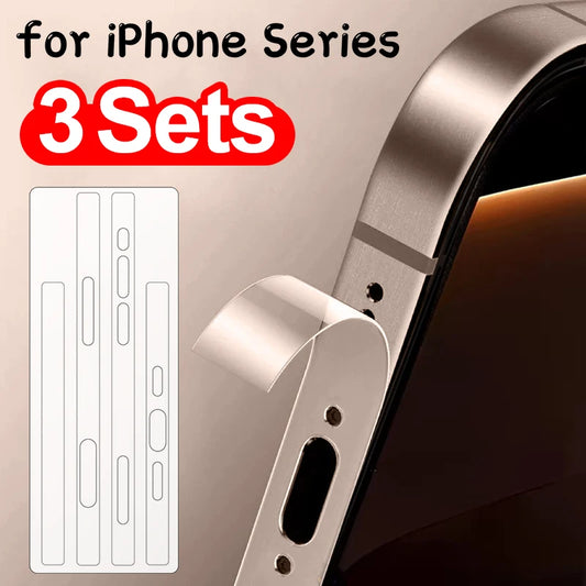 Hydrogel Side Protective Sticker Film For iPhone 16 15 14 Plus 13 Pro
