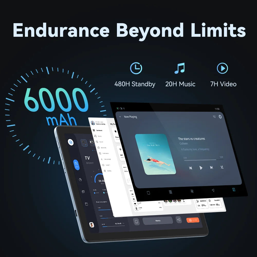 Cubot TAB 60, 2024 New Android Tablet, Octa-Core, 8GB RAM (4GB+4GB),