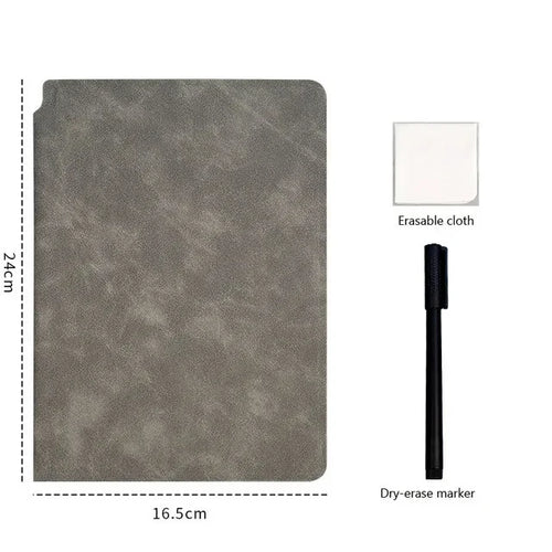 A5 Reusable Whiteboard Notebook Memo Book With Free Whiteboard Pen