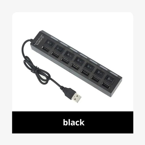 Switch Extension Hub 7-port USB2.0 Hub Computer USB Extension Hub One