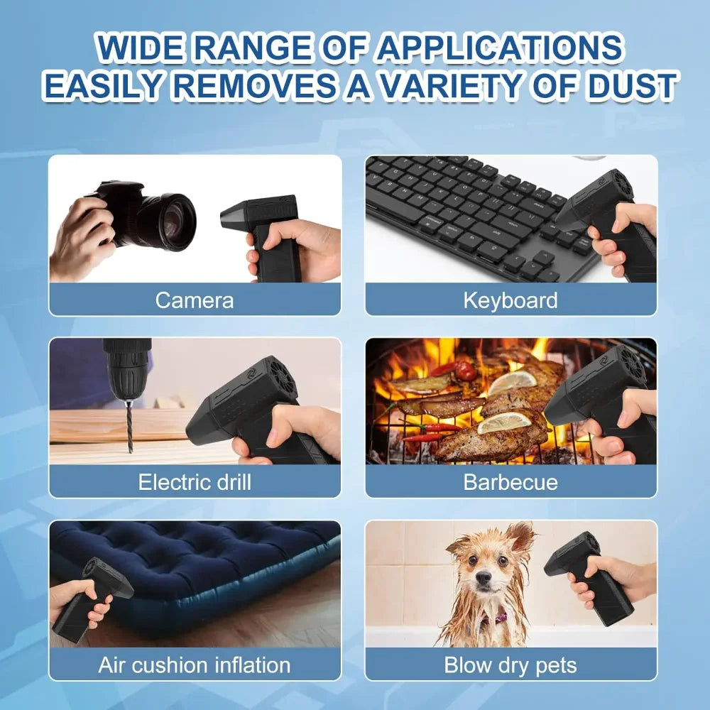 2024 Mini Turbo Jet Fan 140000RPM Brushless Motor Adjustable wind