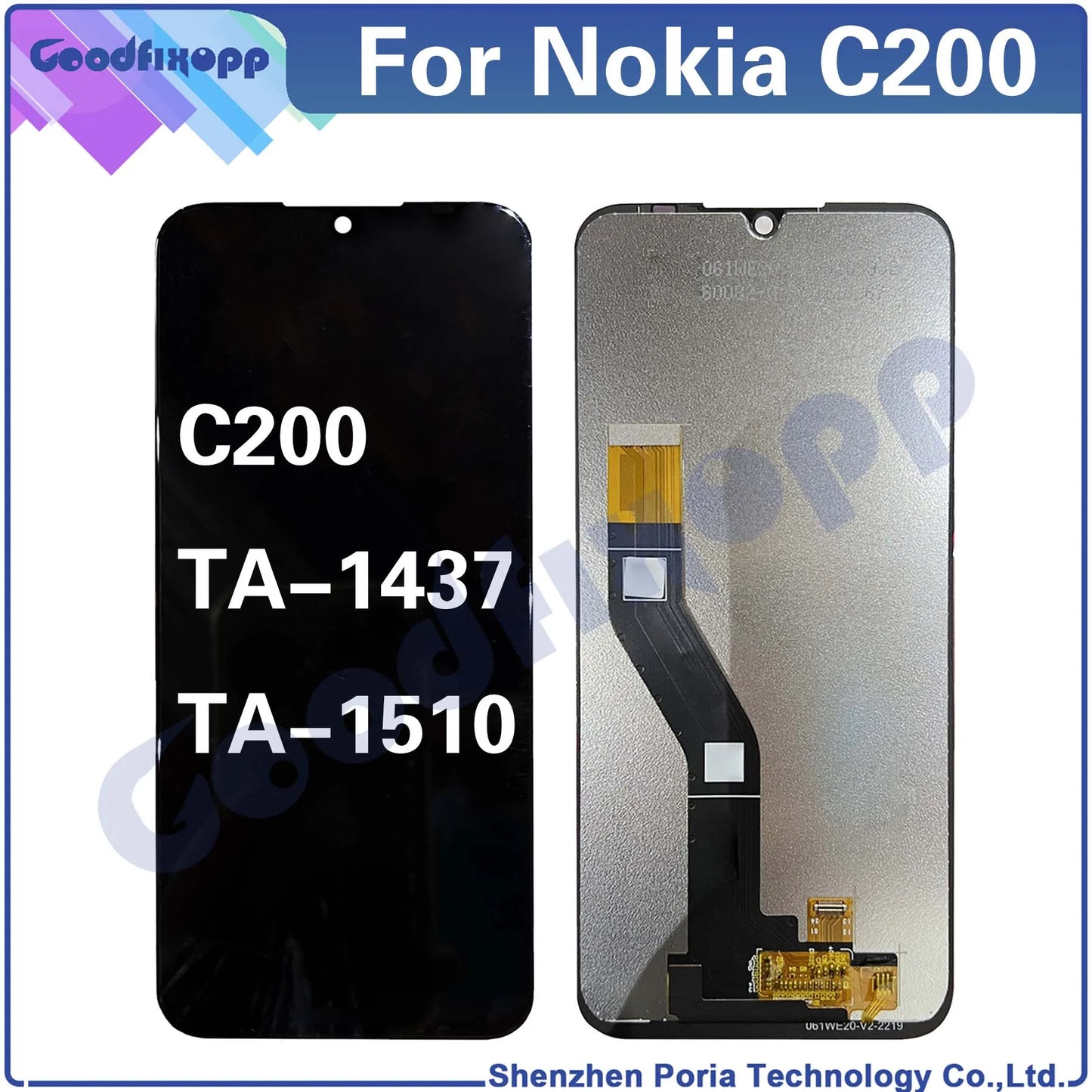 For Nokia C200 TA-1437 TA-1510 LCD Display Touch Screen Digitizer