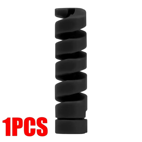Soft Silicone Cable Winder Protectors for Dual USB C Android Charging