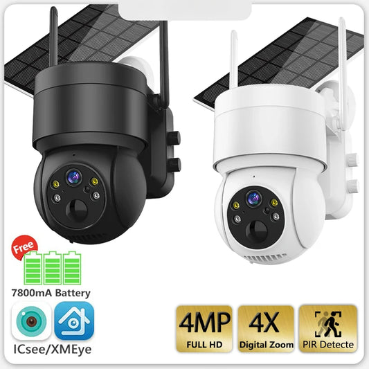 Solar Camera Wifi Outdoor 4MP Wireless Surveillance IP Cameras With