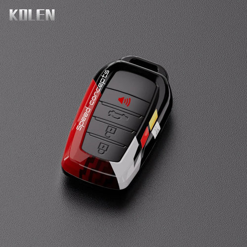 ABS Carbon Fiber Car Key Case Cover For Toyota Corolla Land Cruiser