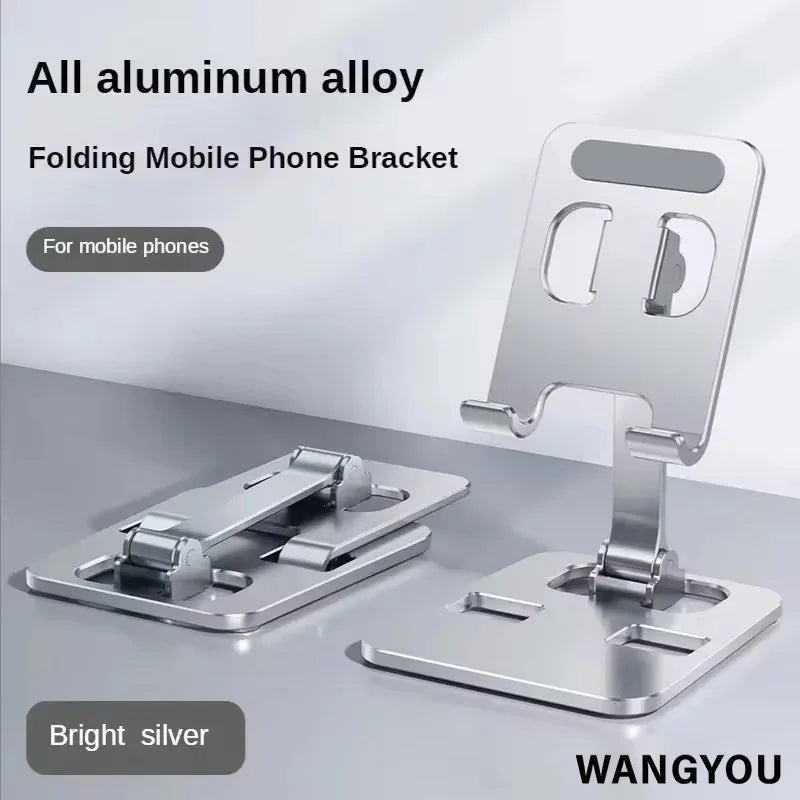 Universal Aluminum Alloy Foldable Desk Phone Holder Mount Stand For
