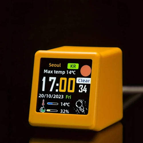 Small Portable Smart Wifi Weather Station Display Weather Temperature
