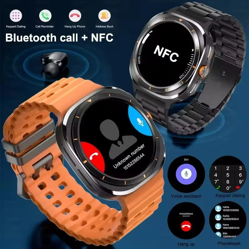 For Samsung New Sapphire Screen Galaxy Watch 7 Ultra Smart Watch Men's