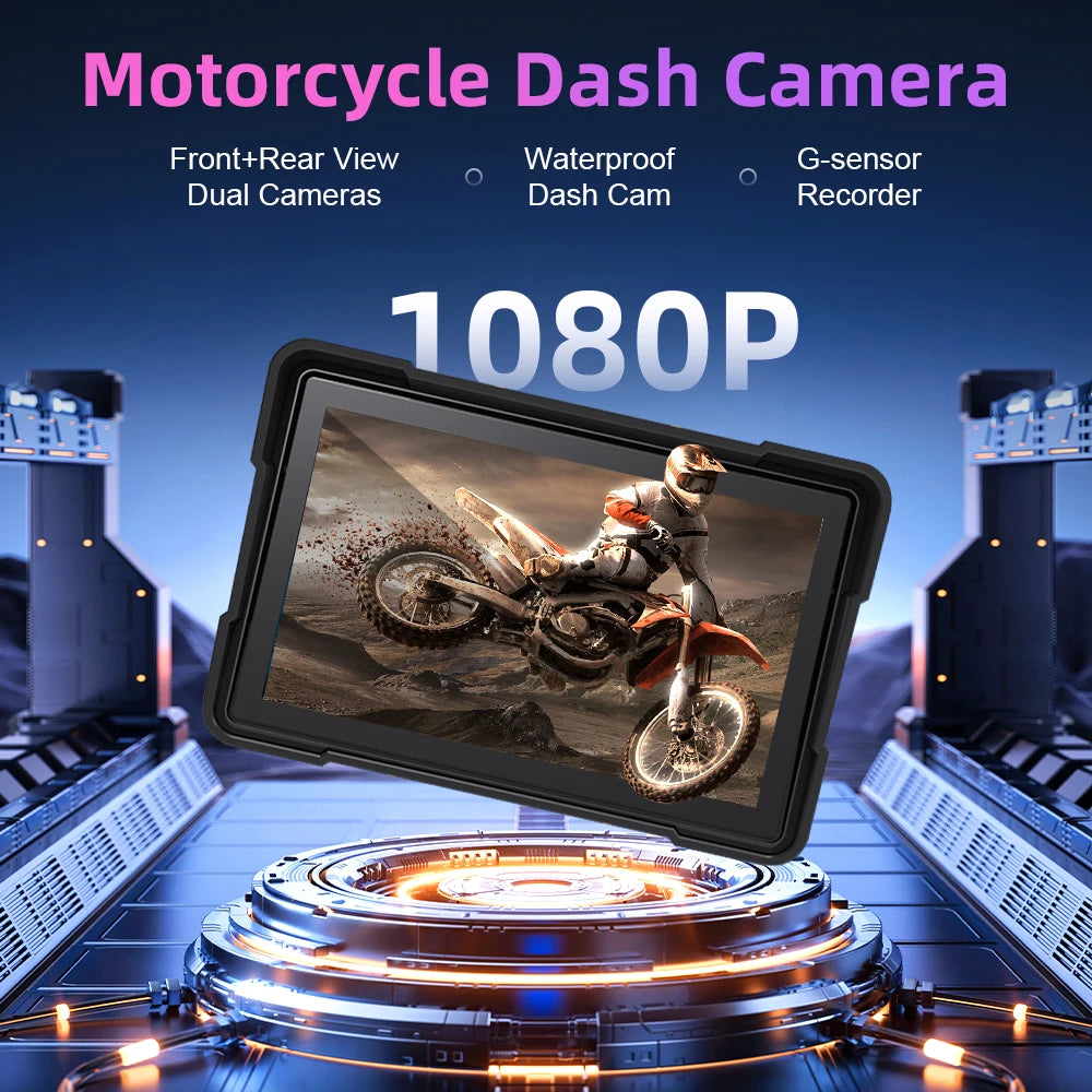 6.25 inch Motorcycle Navigation Screen 1560*720 Wireless CarPlay