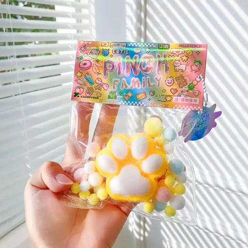 Squeeze Toy Squeeze Cat Paw Toys Cute Soft Abreact Relief Relax Toys
