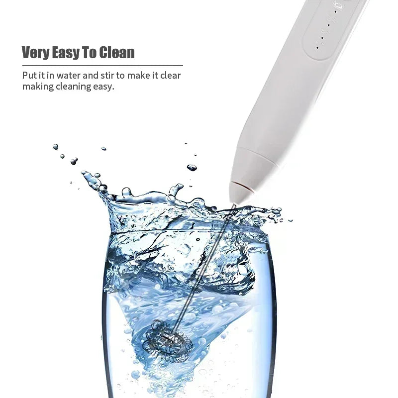 2 in 1 USB Rechargeable Electric Egg Beater Mini Blender Whiskey